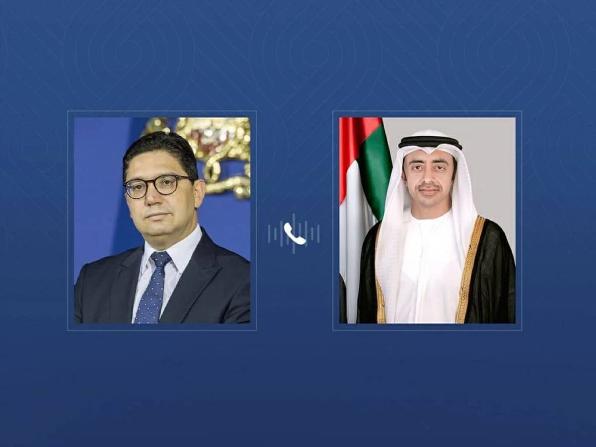 عبدالله بن زايد ووزير خارجية المغرب يبحثان التطورات الإقليمية